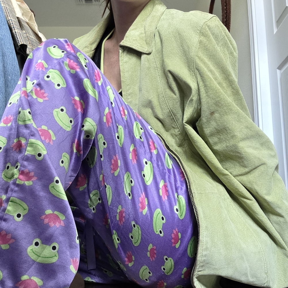 Frog Print Pajama Pants